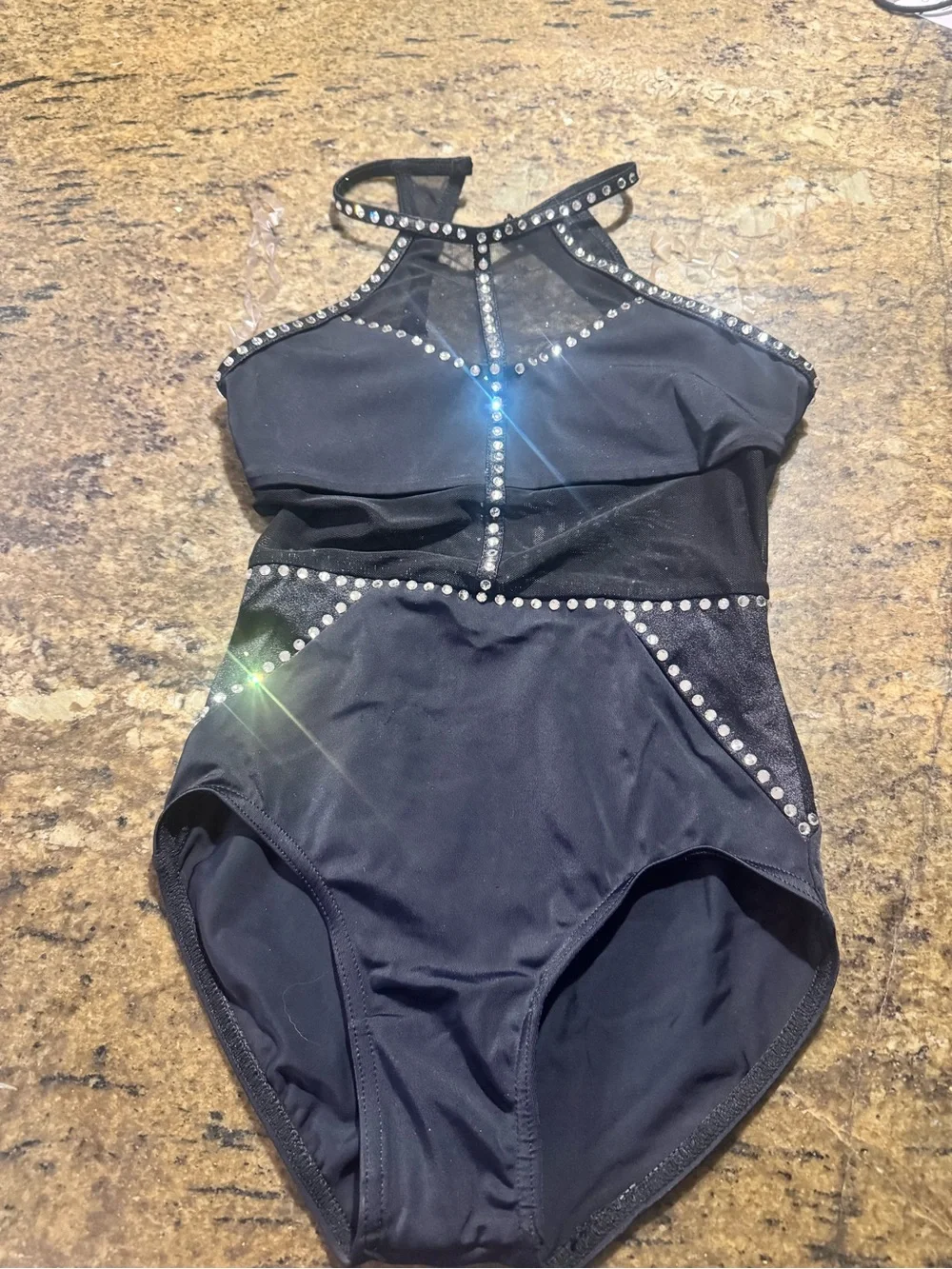 Swarovski Crystal embellished leotard